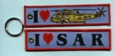 1 LOVE SAR -RAF EMBROIDERED KEYRING