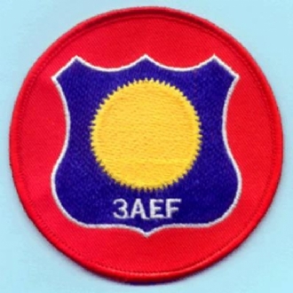 3 AEF ROUND EMBROIDERED BADGE