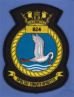 824 SQN NAS  CREST EMBROIDERED BADGE