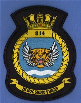 814 NAS CREST EMBROIDERED BADGE