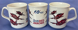 RED ARROWS 60TH AIRCRAFT FAN MUG