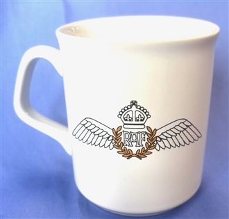 RAF PILOT WING (TUDOR CROWN) COFFEE MUG