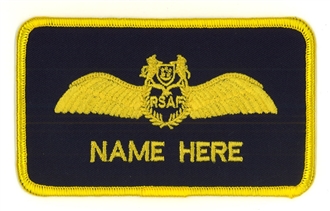 SINGAPORE PILOT NAME BADGE